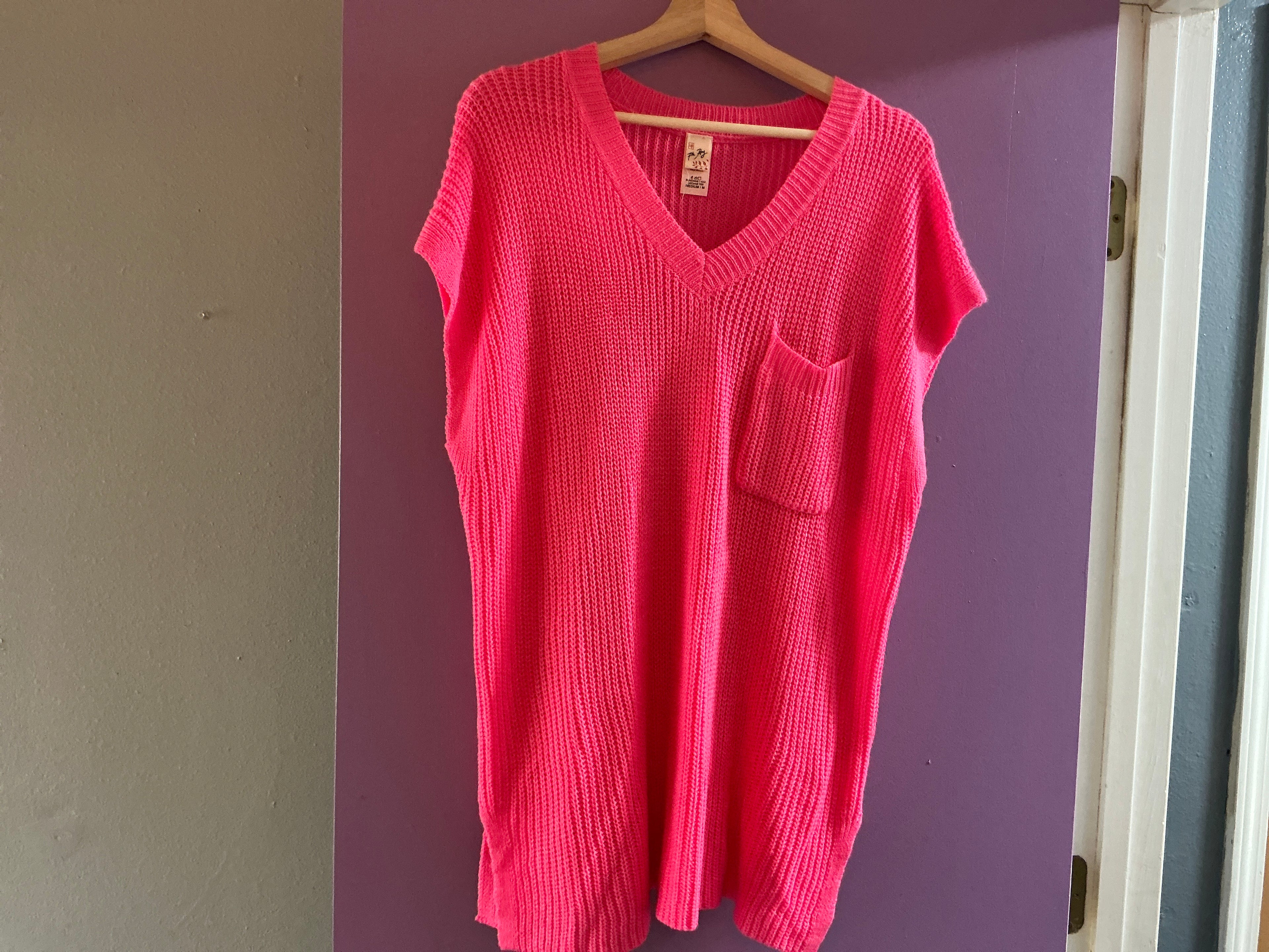 Cute Pink Sweater Type Shirt-7th Ray