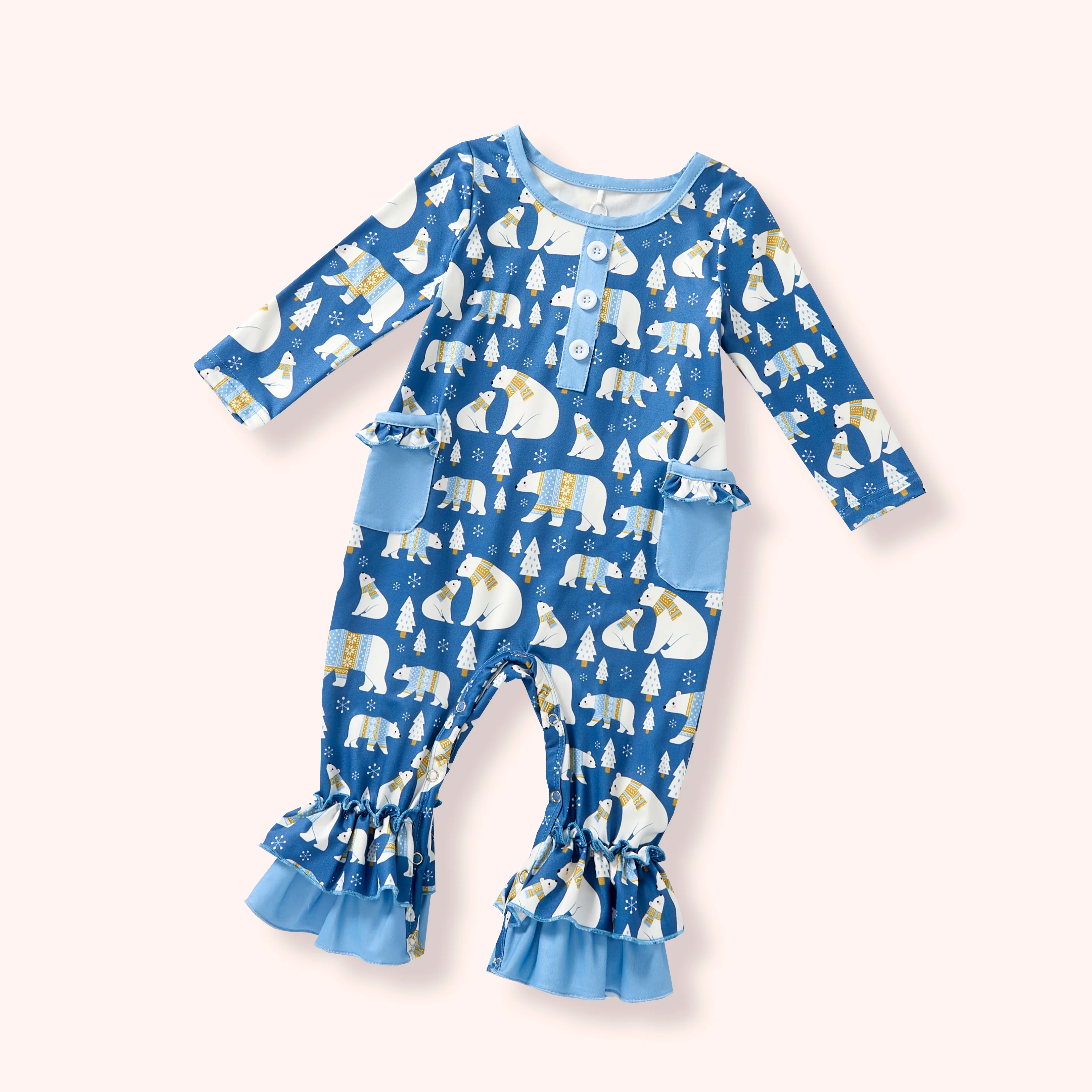 Polar Embrace- Girl Romper