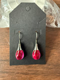 Trendy Sterling Silver Hypoallergenic Crystal Dangle Drop Earrings