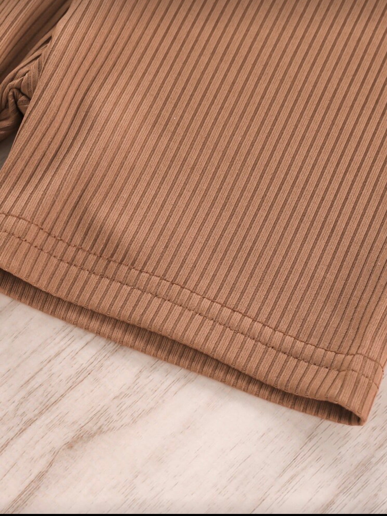 Cute Summer Short Set- brown