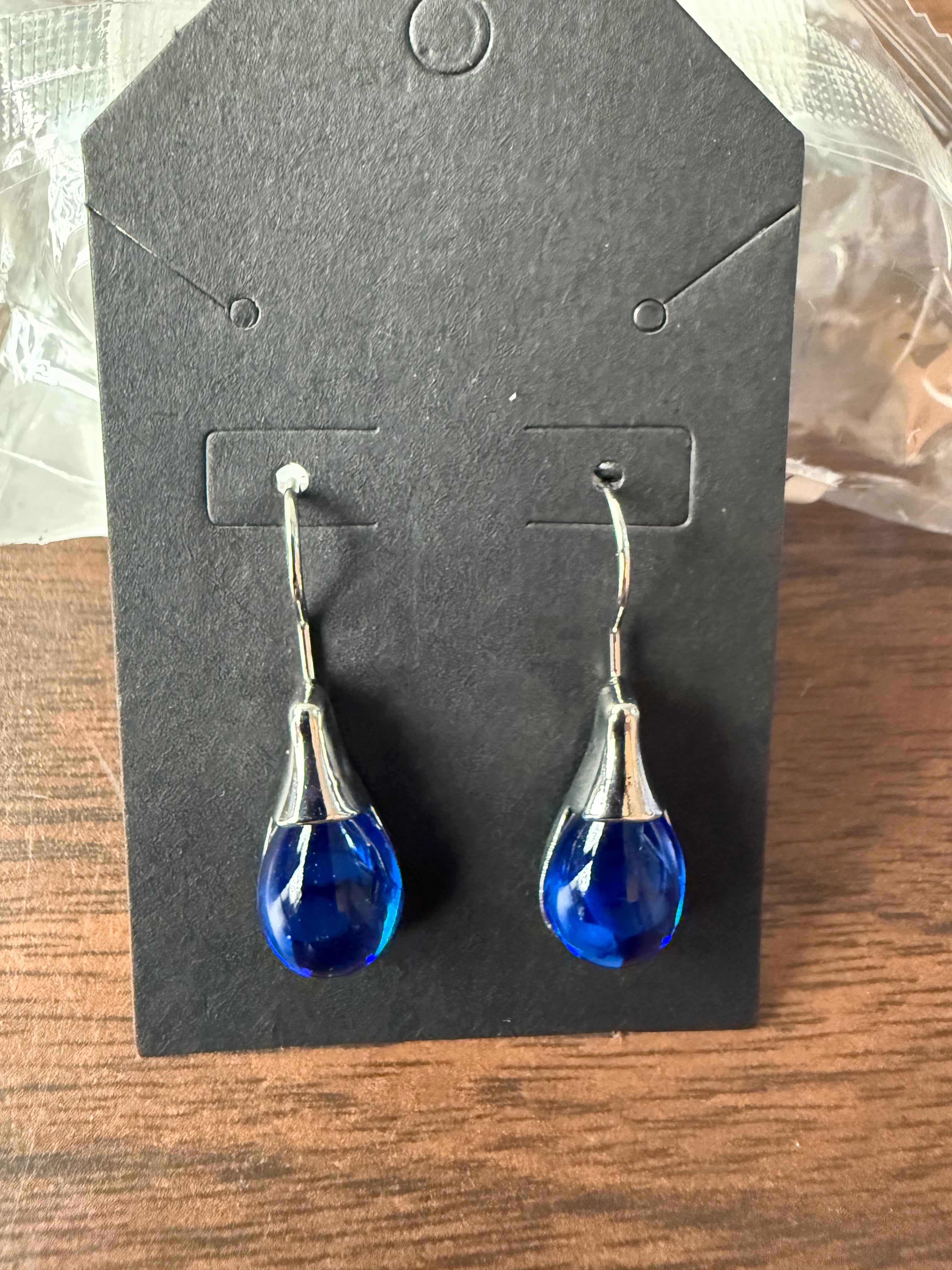 Trendy Sterling Silver Hypoallergenic Crystal Dangle Drop Earrings