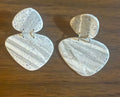 Grey Marble Earrings